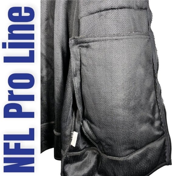 NFL PRO LINE NY GIANTS Heavy Fleece Full Zip Mock Neck Jacket, Size Large - Picture 6 of 11